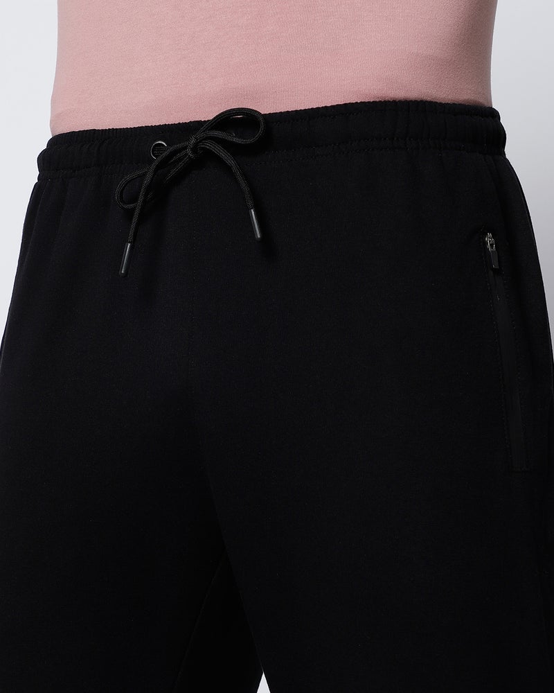 bewakoof Men's Black Warm Joggers - Image 5